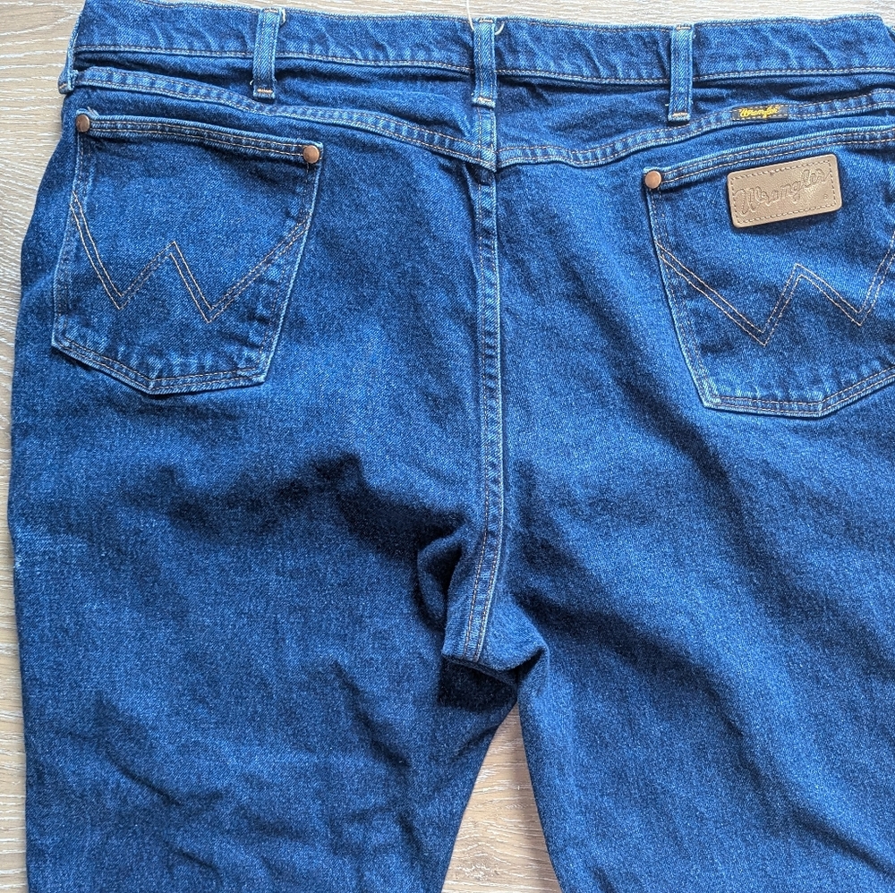 Wrangler Vintage Cowboy Cut Stretch Regular 947STR Straight Jeans Men's 44x30 - Picture 16 of 16